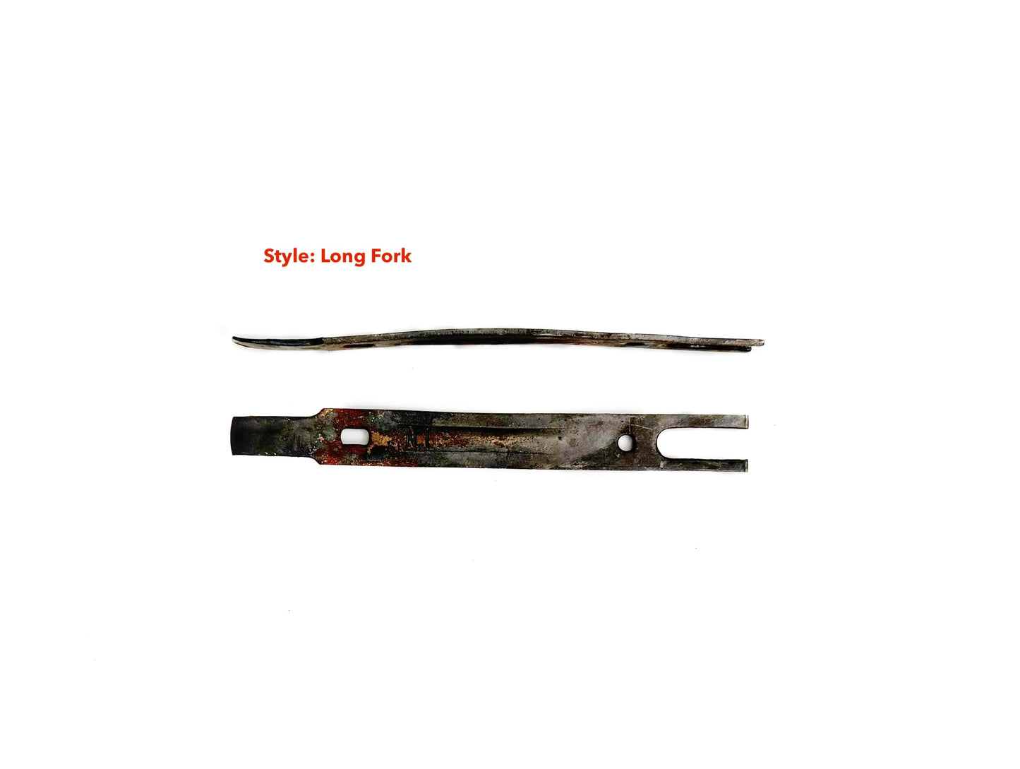 metal shank long fork