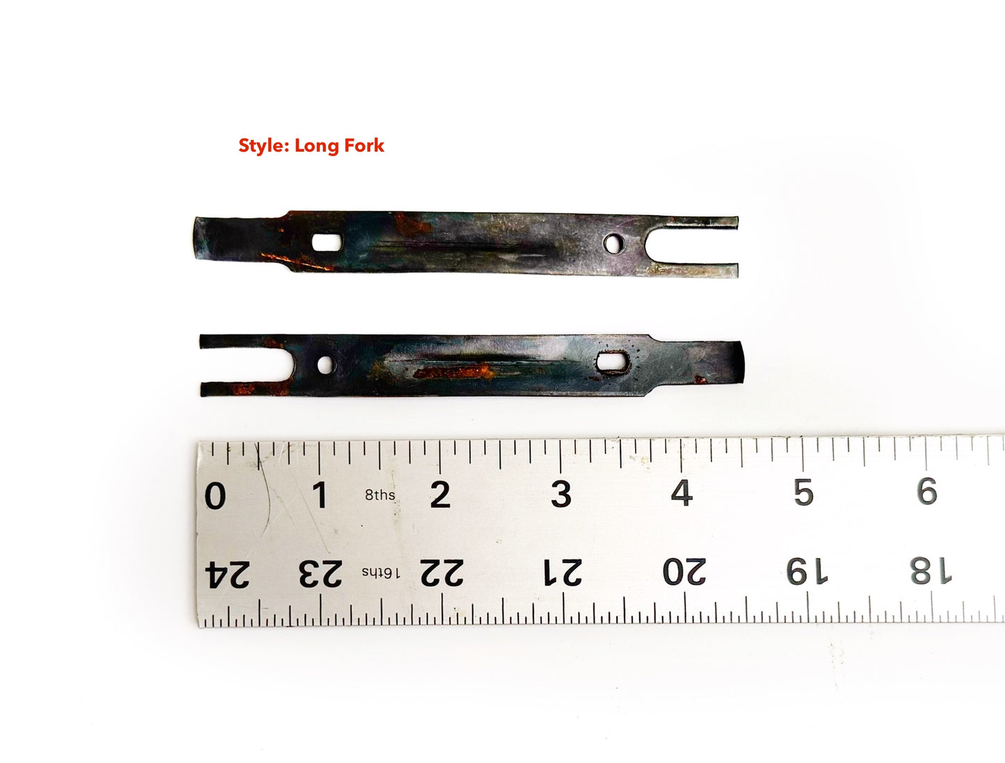 metal shank long fork