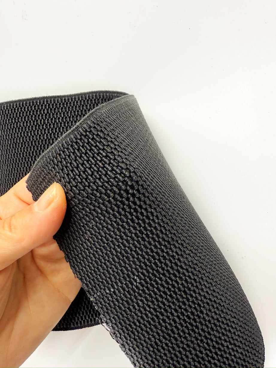 black textured elastic