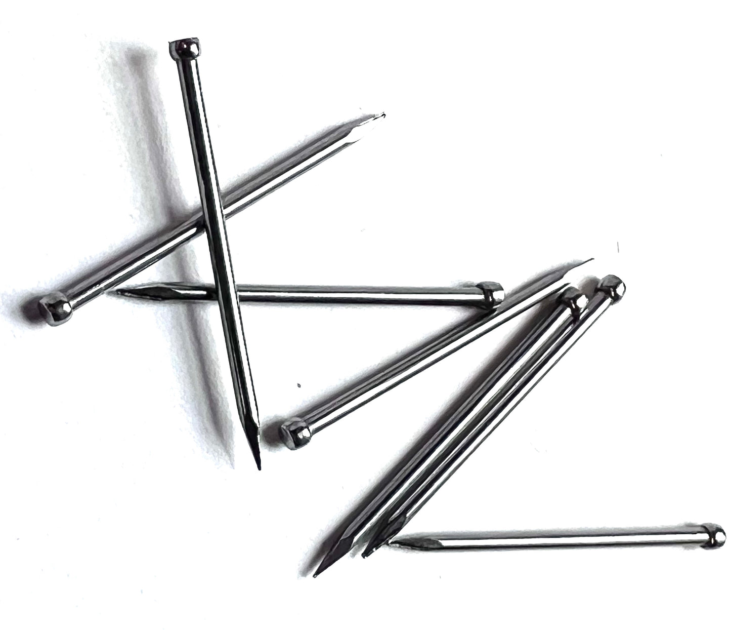 sharp steel Italian made nails for lasting