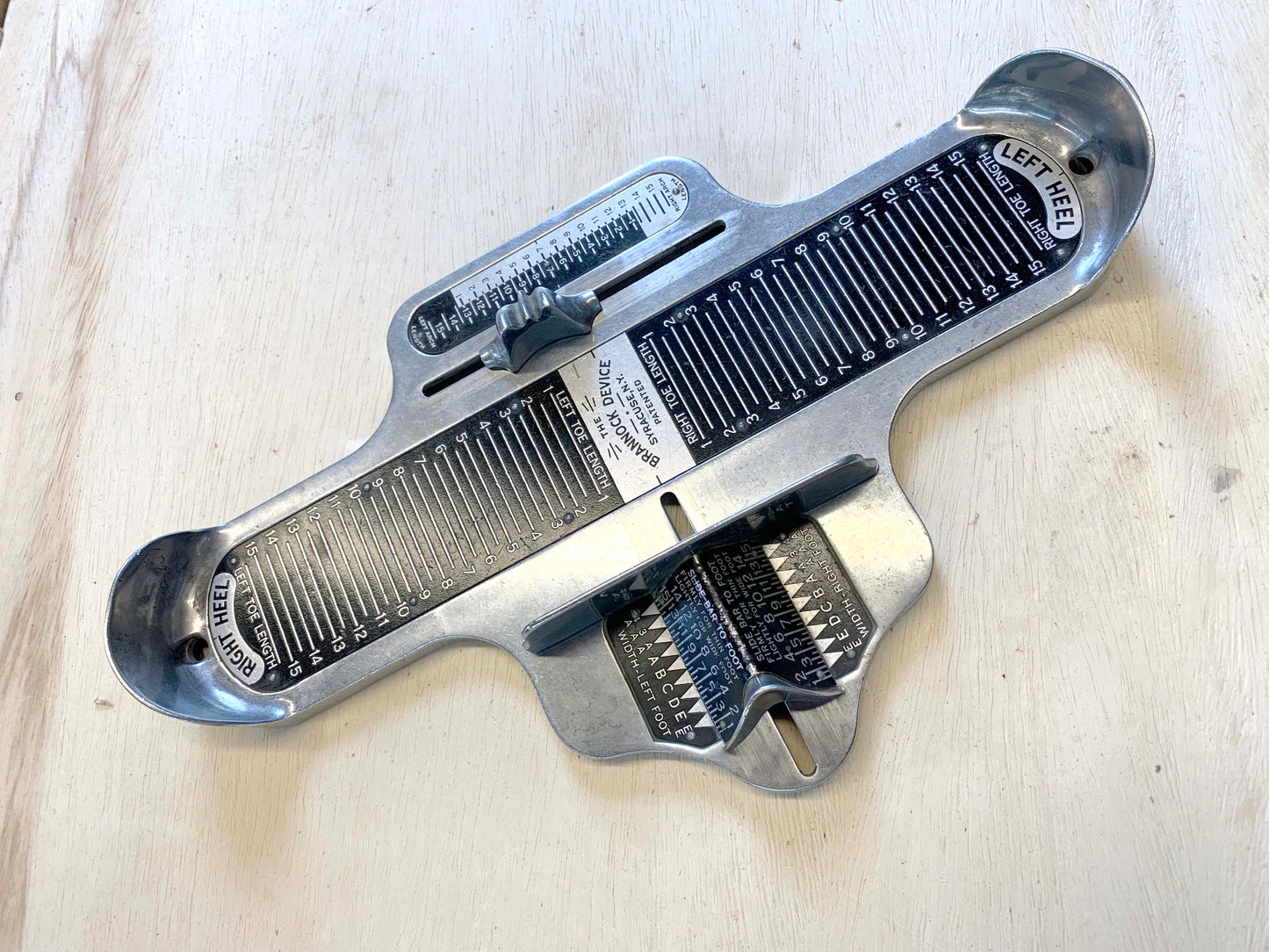 Brannock Device - Foot measuring tool