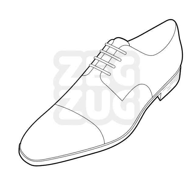 Pattern Set for Derby Shoe