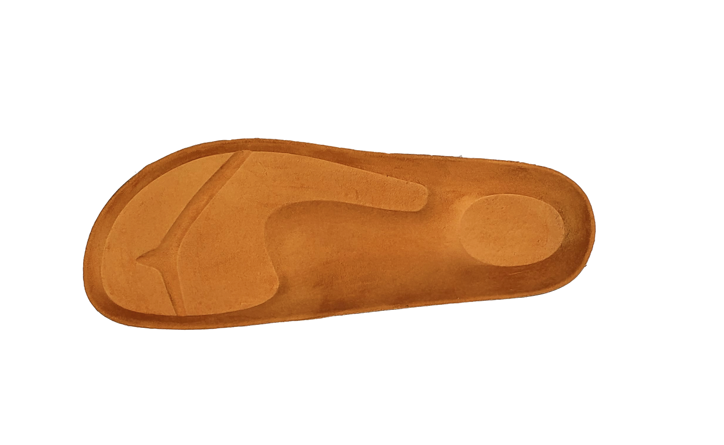 Cork based Sandal Footbed -- with built in support