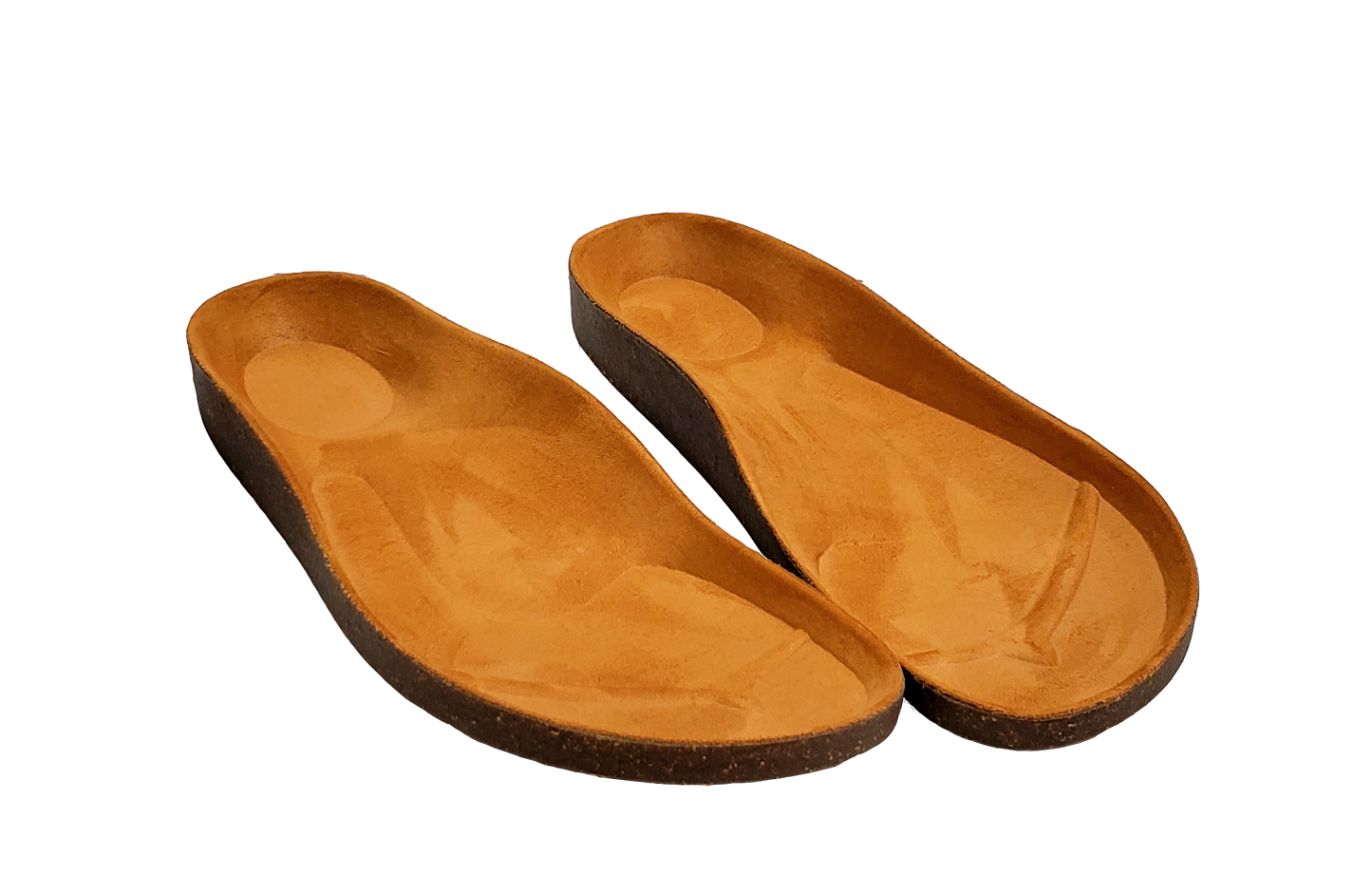 Cork based Sandal Footbed -- with built in support