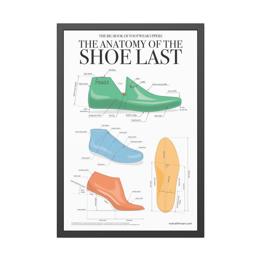 The Anatomy of the Shoe Last, Framed Poster