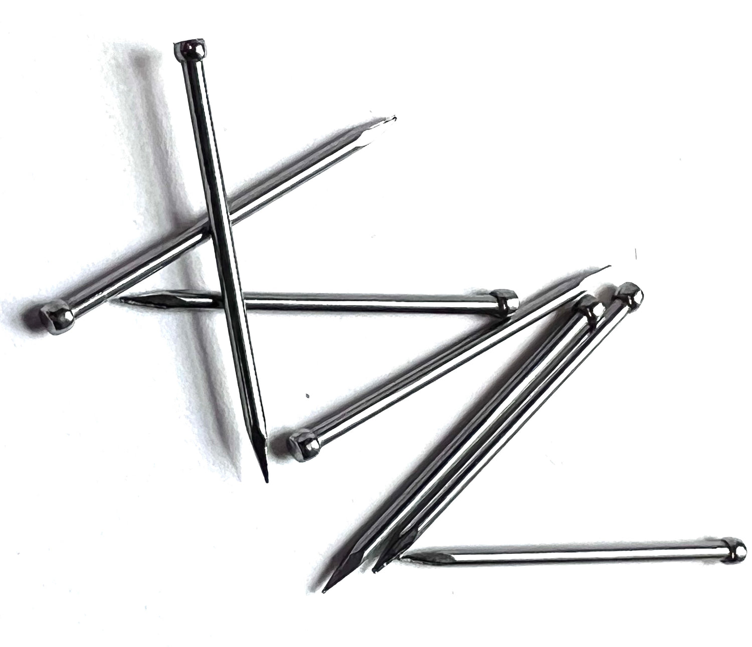 sharp steel Italian made nails for lasting