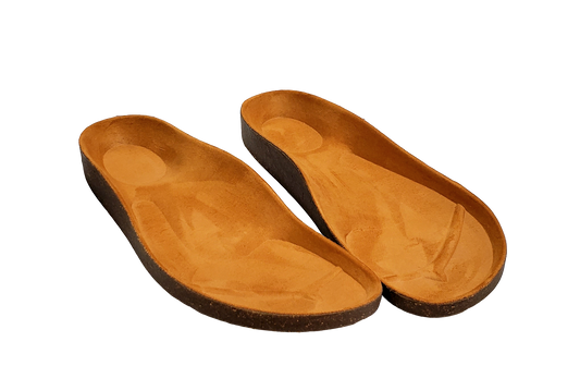 Cork based Sandal Footbed -- with built in support